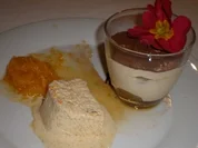 Rezept: Grand-Manierparfait auf Gewรผrzorangen dazu Tiramisu aus dem Glas Grand-Manierparfait auf Gewรผrzorangen dazu Tiramisu aus dem Glas - Rezept