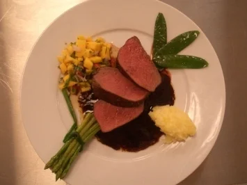 Hirschfilet mit Mangosalsa - Rezept
