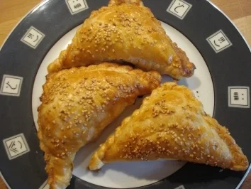 Samsa (zentralasiatische Blätterteigtaschen mit Fleischfüllung) - Rezept