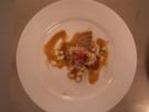 Tataki vom Tunfisch mit Jakobsmuschel-Gurken-Tatar und Vanille-Apfel-Reduktion - Rezept
