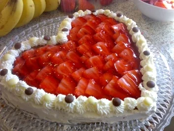 Rezept: Erdbeerkuchen Erdbeerkuchen - Rezept