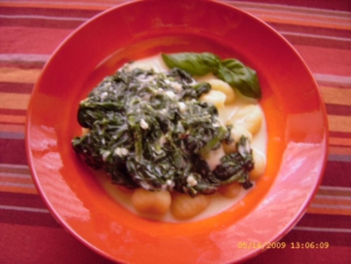 Gnocchi an Spinat - Gorgonzola - Sauce - Rezept - Bild Nr. 12
