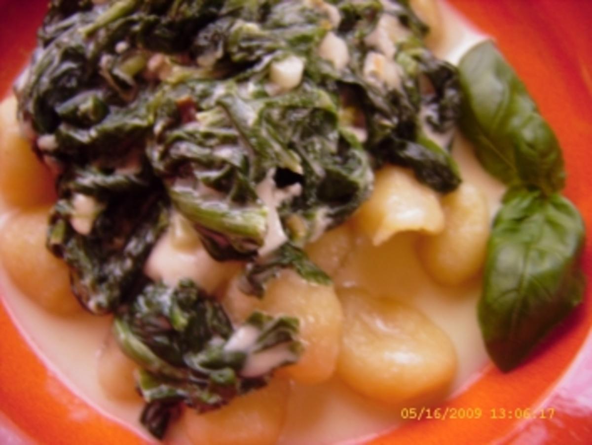 Gnocchi an Spinat - Gorgonzola - Sauce - Rezept - Bild Nr. 13