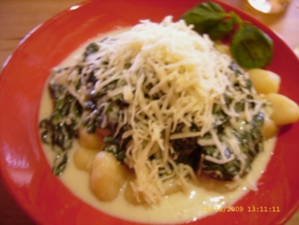 Gnocchi an Spinat - Gorgonzola - Sauce - Rezept - Bild Nr. 16