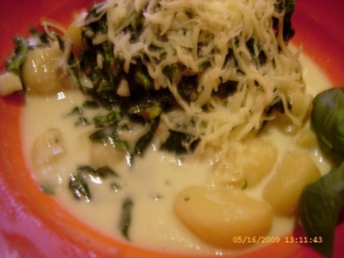 Gnocchi an Spinat - Gorgonzola - Sauce - Rezept - Bild Nr. 17