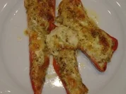 Rezept: Gratinierte Paprika mit Thunfischfรผllung Gratinierte Paprika mit Thunfischfรผllung - Rezept