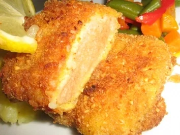 Soya Schnitzel mit  Kartoffel- Seleriepüree - Rezept