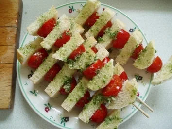 Paradeiser - Brot - Spieße - Rezept - Bild Nr. 3