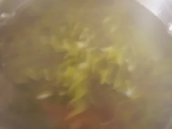 Rezept: Gurkenragaut mit Lachs auf grüne Nudeln Bild Nr. 5 Gurkenragaut mit Lachs auf grüne Nudeln - Rezept - Bild Nr. 5