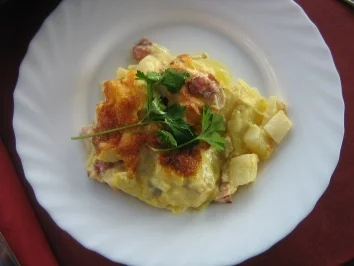 Kartoffel-Spargel-Gratin - Rezept