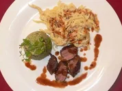 Hasenfilet mit Lavendelblüten, Spätzle und Brokkoliflan - Rezept - Bild Nr. 16