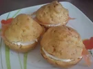 Muffins, herzhaft "Hüttenkäse" mit Frischkäse-Räucherlachs-Füllung - Rezept