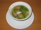 Rezept: Reissuppe mit Fleischbällchen Reissuppe mit Fleischbällchen - Rezept