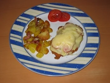 Überbackene Schweineschnitzel - Rezept