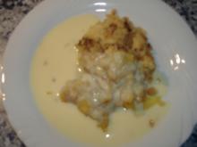 Apfelgratin mit Vanillesauce - Rezept