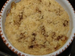 Apfelgratin mit Vanillesauce - Rezept