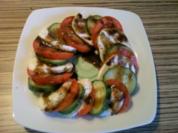 "BEILAGE" Tomate-Gurke-Mozzarella - Rezept