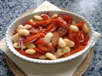 Spanischer Bohnensalat - Rezept