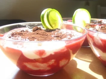 Himbeer  - Lime Tiramisu aus'm Glas - Rezept