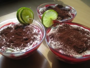 Himbeer  - Lime Tiramisu aus'm Glas - Rezept