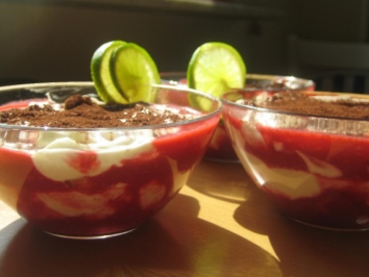 Himbeer  - Lime Tiramisu aus'm Glas - Rezept