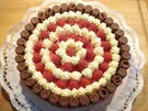 Waffelröllchen-Himbeer-Torte - Rezept