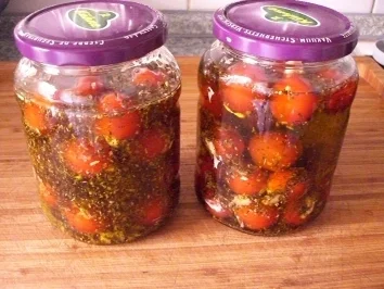 Chillischarfe Cocktailtomaten - Rezept