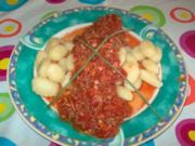 Gnocchi mit Schinken-Hackfleisch-Sauce - Rezept