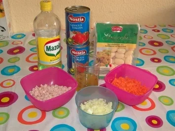 Gnocchi mit Schinken-Hackfleisch-Sauce - Rezept - Bild Nr. 2