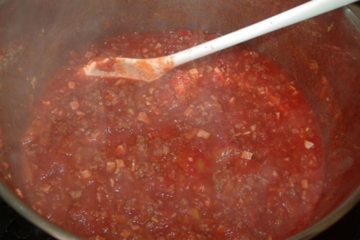 Gnocchi mit Schinken-Hackfleisch-Sauce - Rezept - Bild Nr. 4
