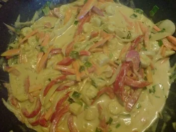 Rezept: Asiatische Gemüsepfanne süß-scharf Bild Nr. 3 Asiatische Gemüsepfanne süß-scharf - Rezept - Bild Nr. 3