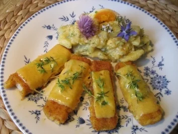 Fischstäbchen mit Kik ... - Rezept