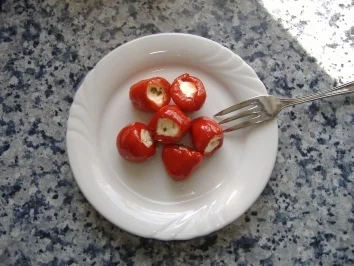 Gefüllte Kirschpaprika - Rezept