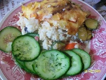 Rezept: scharfer Reisauflauf scharfer Reisauflauf - Rezept