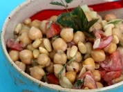 Pikanter Kichererbsensalat - Rezept