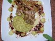 Lammkoteletts mit Knoblauch- und Bohnenmus - Rezept