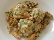 Pfifferlingragout mit Semmelknödel - Rezept