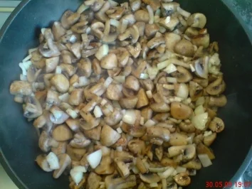 Champignons mit Mozzarella überbacken - Rezept - Bild Nr. 2