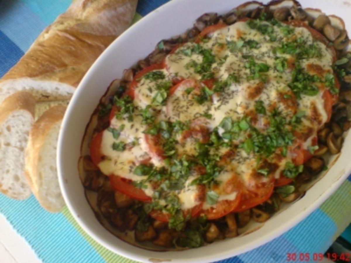 Champignons mit Mozzarella überbacken - Rezept - kochbar.de