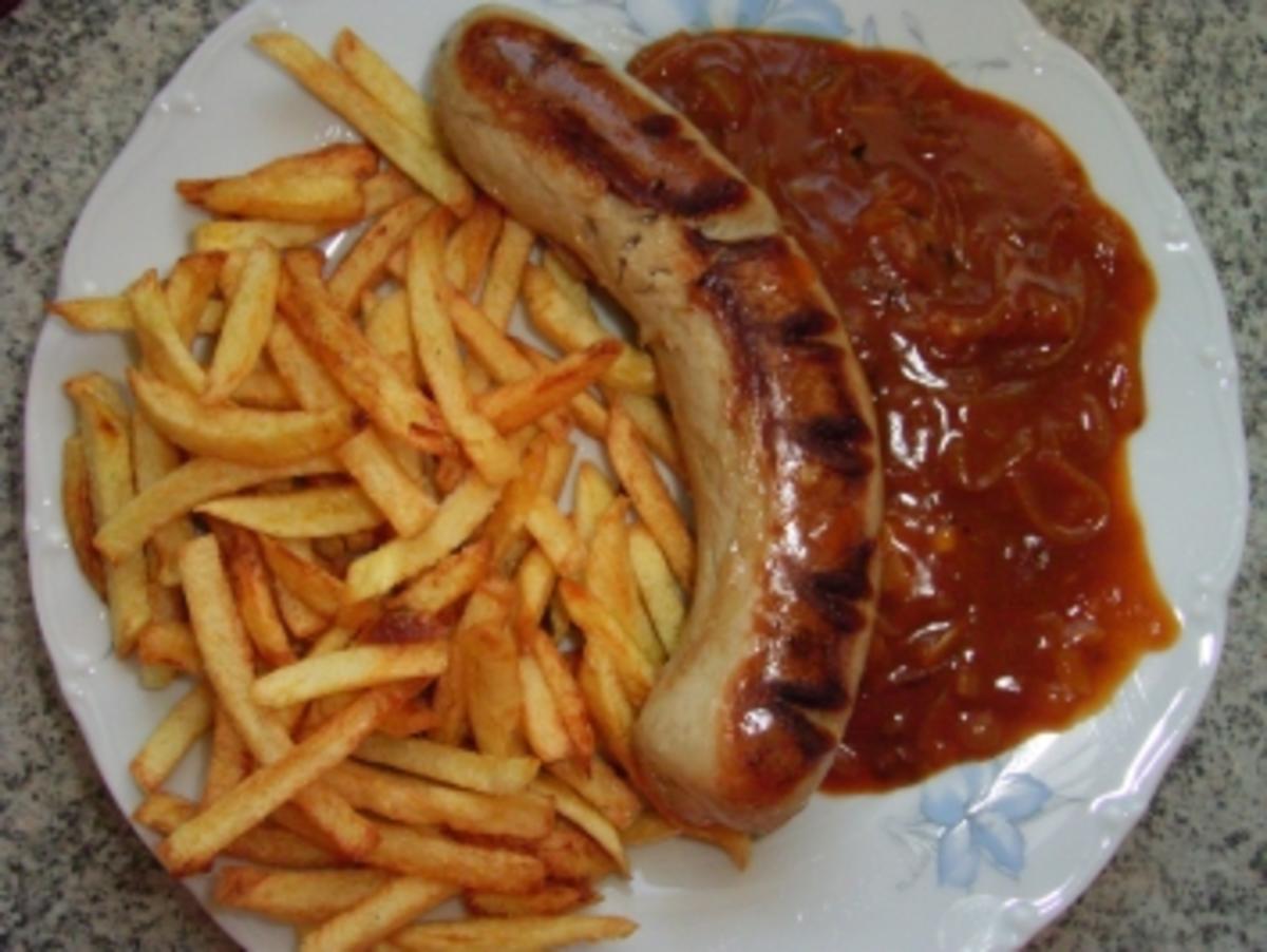 Bilder für Bratwurst mit Zwiebelsauce Dida's Art - Rezept