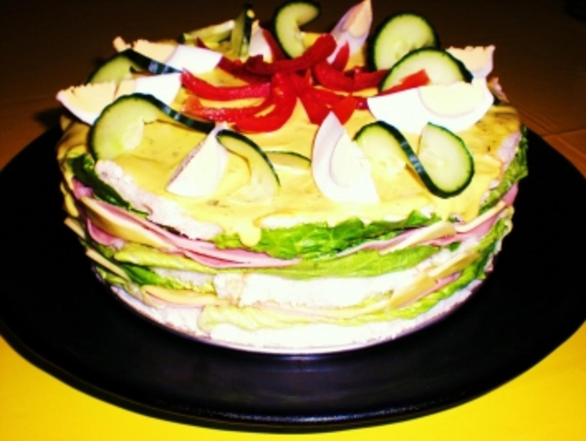 Salat Sandwich Torte Rezept Mit Bild Kochbar De