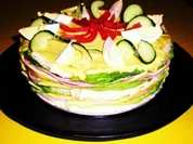 SALAT: Sandwich-Torte - Rezept