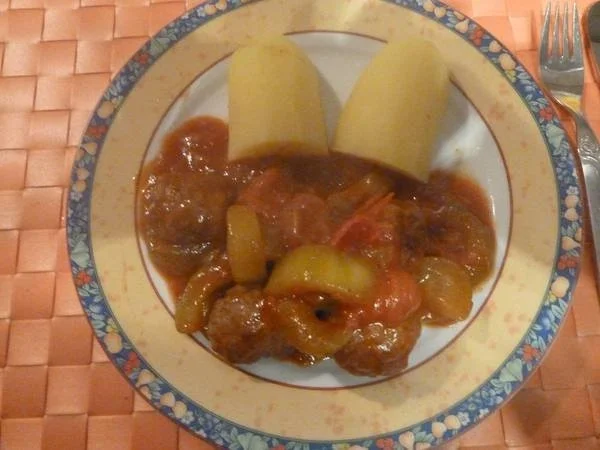 Schmorgurken mit Mettbällchen - Rezept - Bild Nr. 5