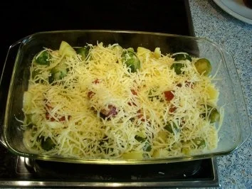 Rezept: Kasseler-Rosenkohl-Auflauf Bild Nr. 4 Kasseler-Rosenkohl-Auflauf - Rezept - Bild Nr. 4