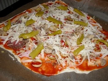 Rezept: Kinderpizza 1,2,3 Kinderpizza 1,2,3 - Rezept