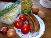 Nudel-Bratwurst-Restepfanne - Rezept