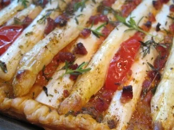 Spargel-Pizza aus meiner Versuchsküche... - Rezept - Bild Nr. 3