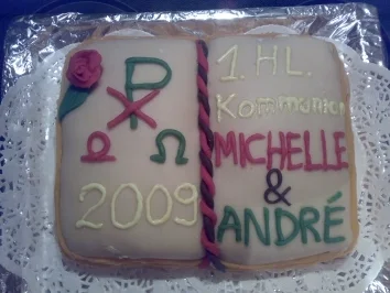 Rezept: Festliche Torte als Buch Festliche Torte als Buch - Rezept