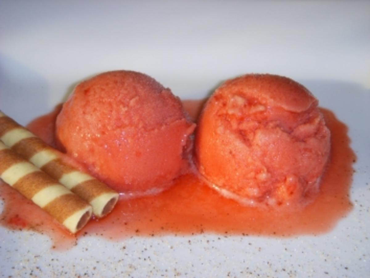 Erdbeer-Eiscreme - Rezept