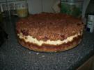 Quark-Mascarpone Torte mit Kirschen und Schokostreuseln - Rezept